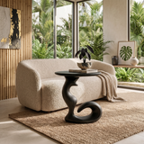 Organic Sculptural Side Table Luxury Living Room