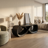 Curved Wooden Bench Contemporary Residence