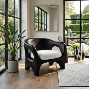Modern Organic Wooden Chair Designer Reception Area