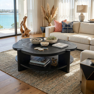 Farmhouse Handcrafted Solid Wood Coffee Table For Living Room Decor