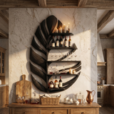 Modern Wall Wine Holder For Kitchen Dining Storage Nook