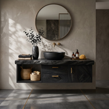Scandinavian Wood Vanity Boutique Hotel Bathroom