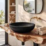 Rustic Wood Wash Basin For Cozy Bathroom Vanity Decor