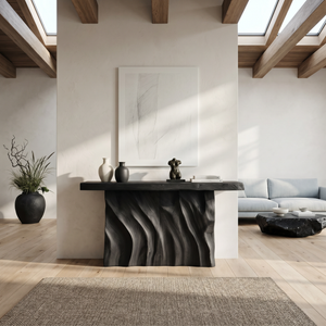 Contemporary Live Form Hall Table For Penthouse Interior Space