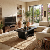 Handcrafted Solid Wood Low Coffee Table For Living Roomdecor