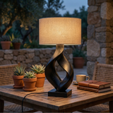 Rustic Sculptural Lamp Living Room Cabin Lodge Cozy Corner Space