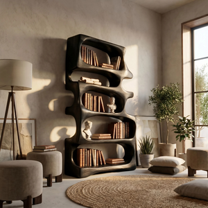 Modern Artistic Bookcase Storage Organizer For Study Room