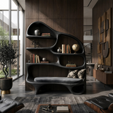 Modern Reading Nook Bookcase For Contemporary Living Room