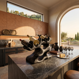Rustic Wine Rack For Kitchen Island Rustic Feature