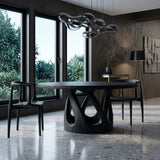 Contemporary Open Base Dining Table For Breakfast Nook