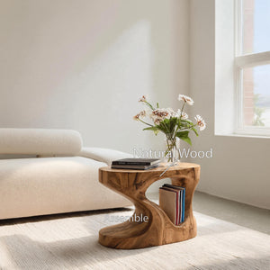 Modern Organic Side Table For Living Room Or Bedroom