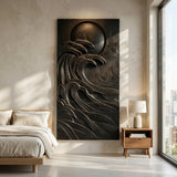 Modern Coastal Ocean Wave Wood Wall Art For Home Decor