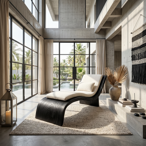 Contemporary Wooden Daybed Indoor Outdoor Luxury Home Furniture