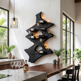 Mid Century Wine Stand For Kitchen Home Bar Display