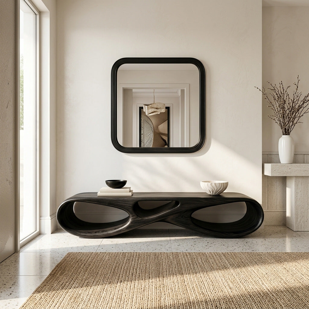 Modern Natural Wood Bench For Stylish Entryway Decor