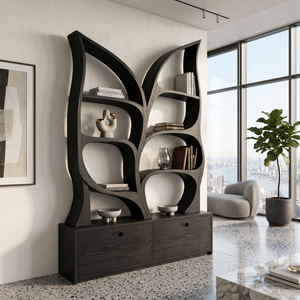 Modern Display Bookshelf For Quiet Reading Room