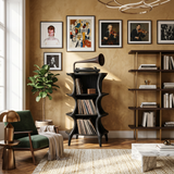 Farmhouse Style Record Stand For Entryway Design