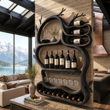 Modern Artistic Wine Storage Rack For Living Room