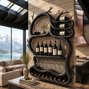 Modern Artistic Wine Storage Rack For Living Room