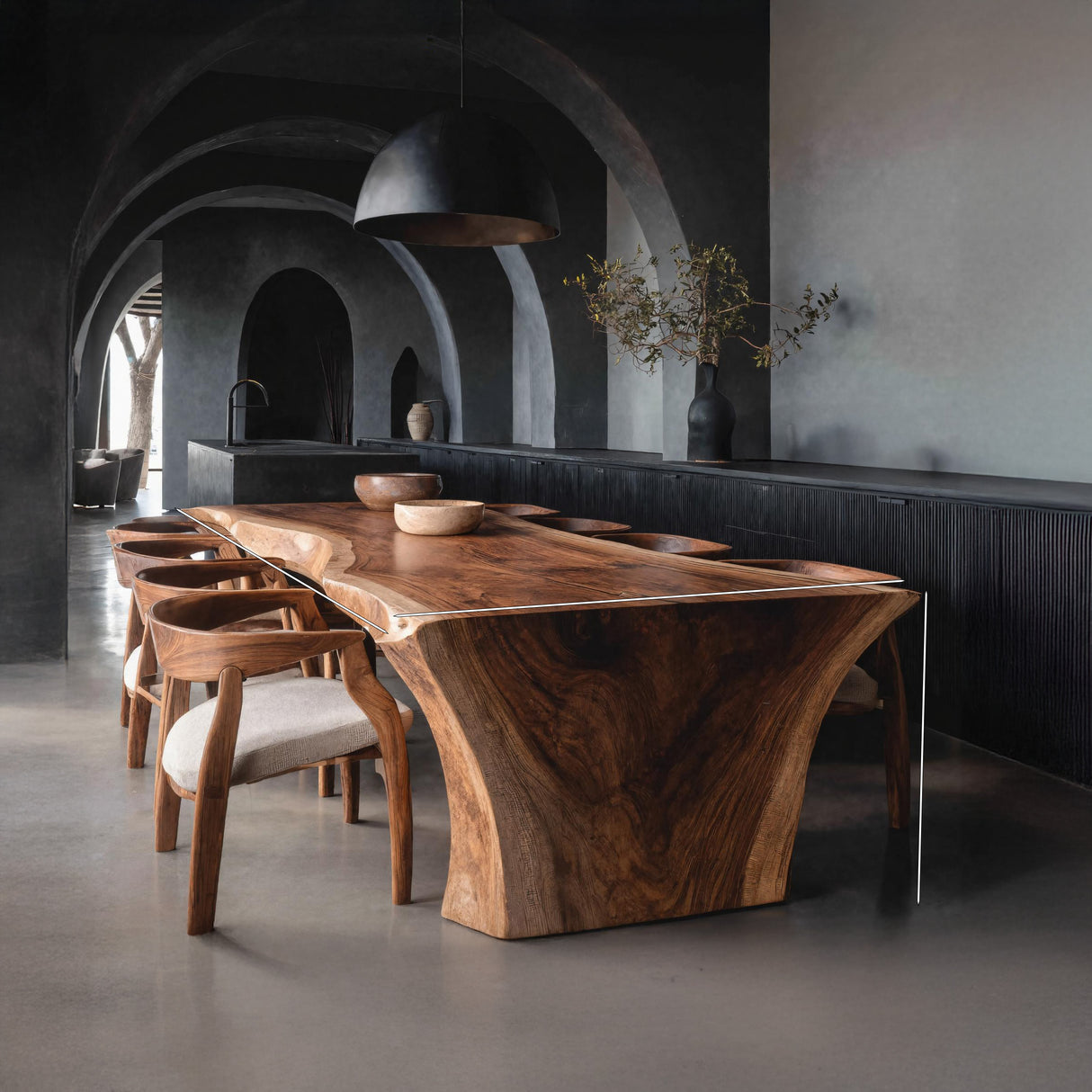 Wabi Sabi Organic Dining Table For Dining Room