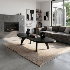 Mid Century Modern Live Edge Coffee Table For Living Room Look