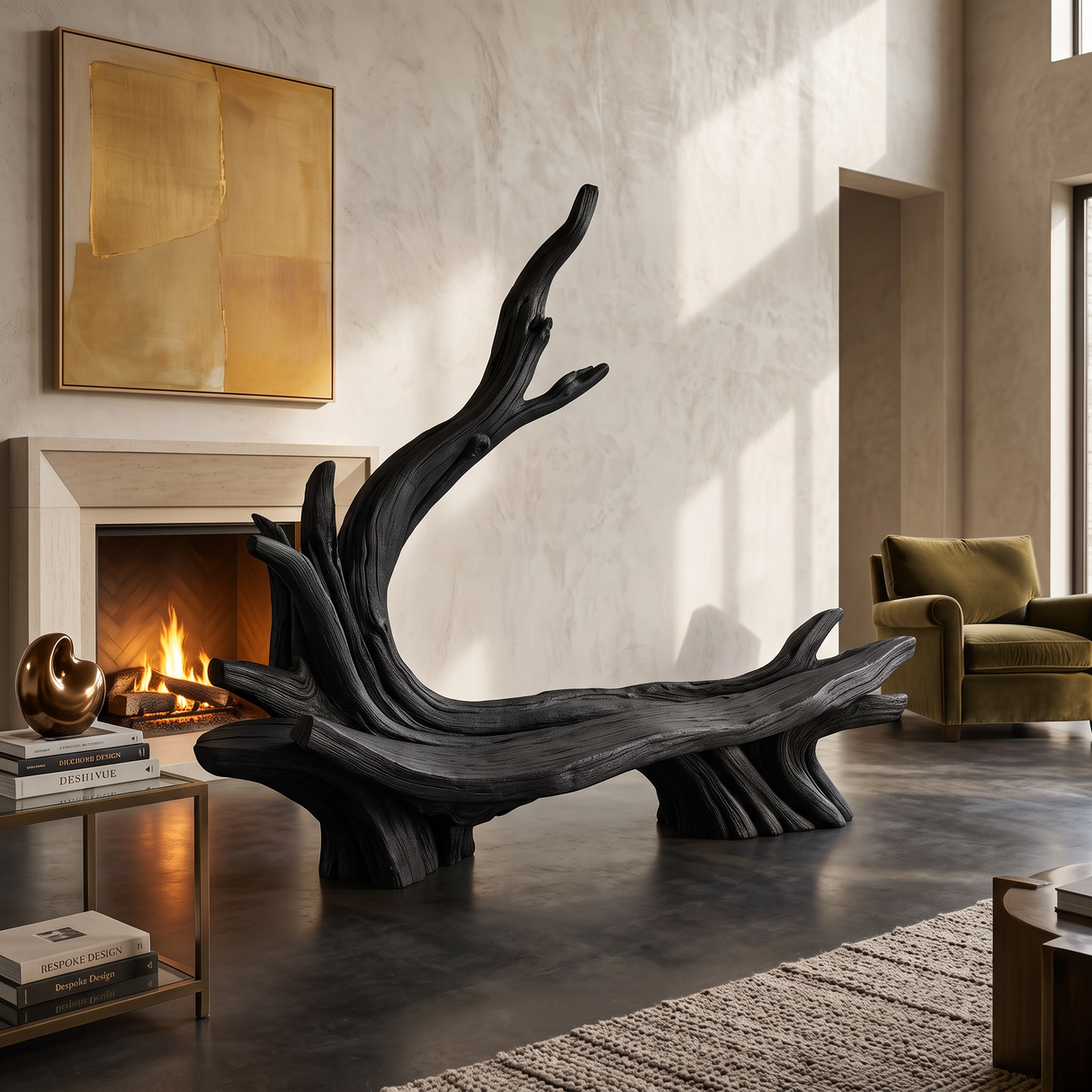 Handcrafted Live Edge Bench For Artistic Patio Designs