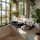 Handcrafted Vanity With Storage For Bathroom Design
