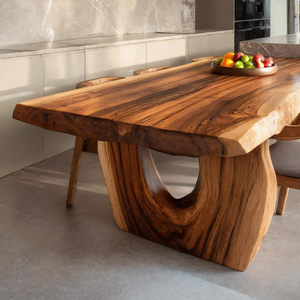 Modern Dining Table With Unique Base For Kitchen