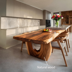 Modern Dining Table With Unique Base For Kitchen