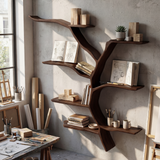 Mid Century Wall Shelf For Living Room Storage Decor