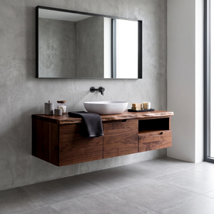 Luxury Wood Bathroom Vanity Coastal Beach House