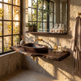 Handcrafted Vanity With Storage For Bathroom Design