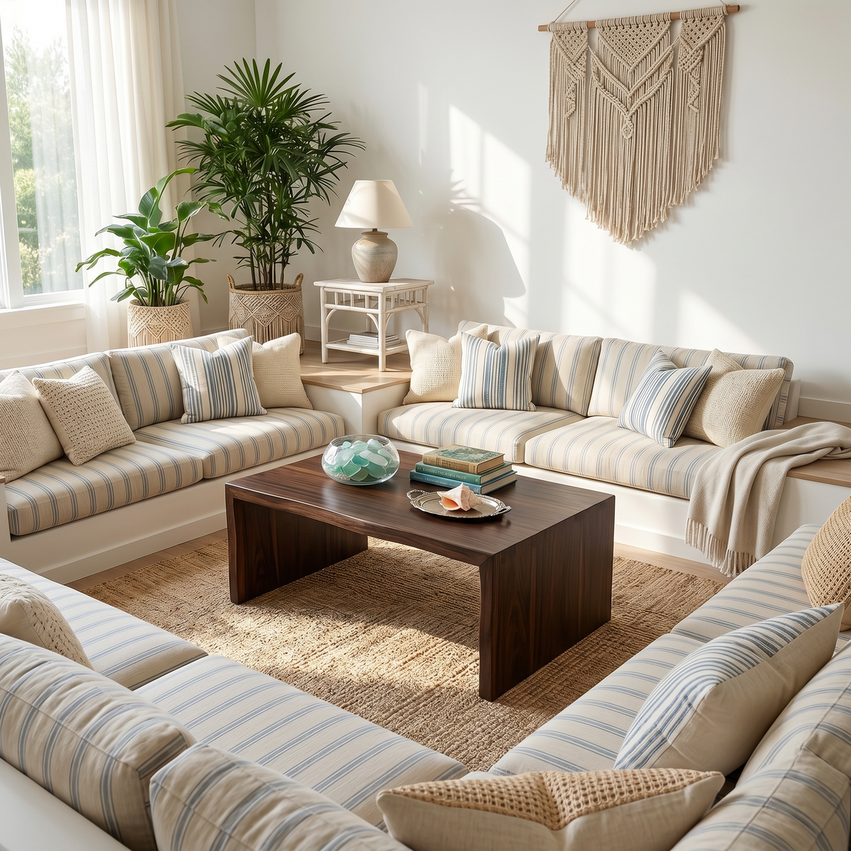 Minimalist Wood Coffee Table For High Ceiling Room