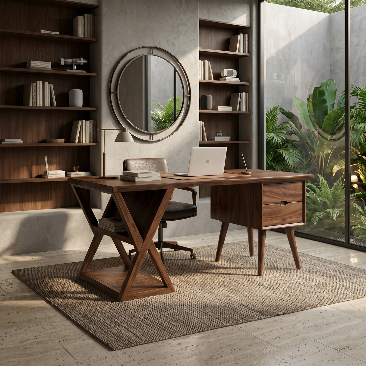 Minimalist Executive Desk Creative Office