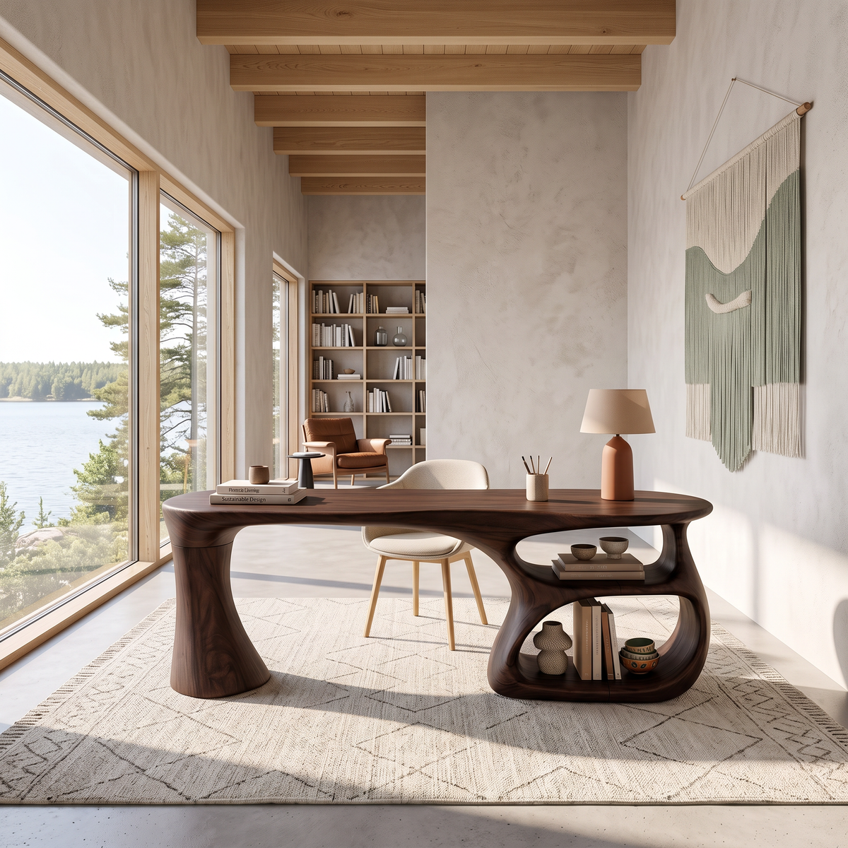 Minimal Compact Writing Desk Bedroom Study Area