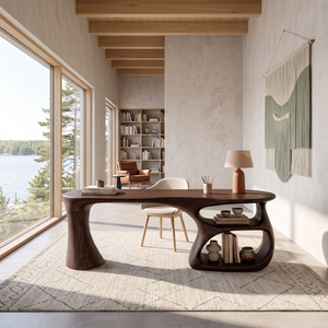 Minimal Compact Writing Desk Bedroom Study Area