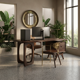 Organic Live Edge Executive Desk Modern Office