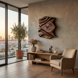 Contemporary Wooden Wall Clock For Bedroom Accent