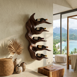 Organic Sculptural Wine Storage Holder For Modern Home