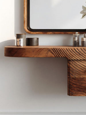 Artistic Floating Vanity Table For Bedroom