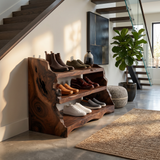 Minimalist Tall Shoe Rack For Mudroom Hallway Display Section