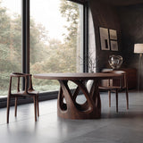 Contemporary Open Base Dining Table For Breakfast Nook
