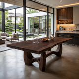 Live Edge Banquet Table For Wine Dining Room