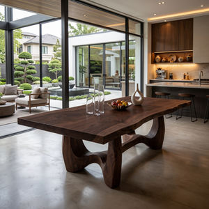 Live Edge Banquet Table For Wine Dining Room