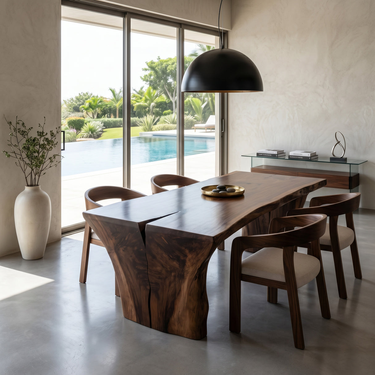 Wabi Sabi Handcrafted Dining Table For Dining Room