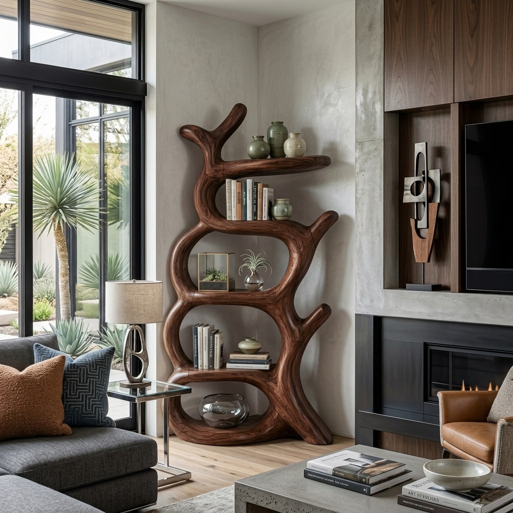 Modern Tree Inspired Bookcase For Contemporary Home