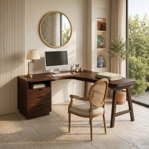 Organic Executive Desk Bedroom Workspace