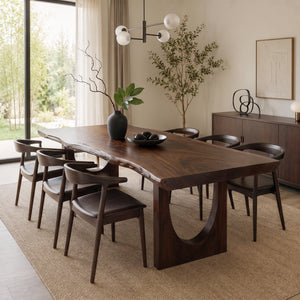 Artistic Live Edge Dining Table For Kitchen Dining Area