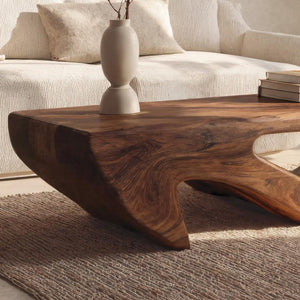 Modern Coffee Table Open Shelf Design For Living Room