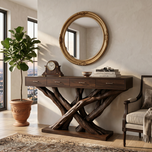 Organic Modern Twisted Root Console Table Luxury Entryway